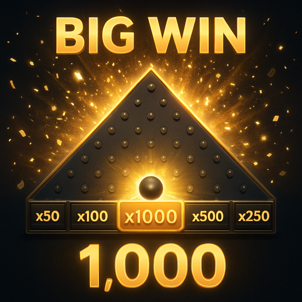 Plinko BGaming — выигрыш x1000 при высоком риске